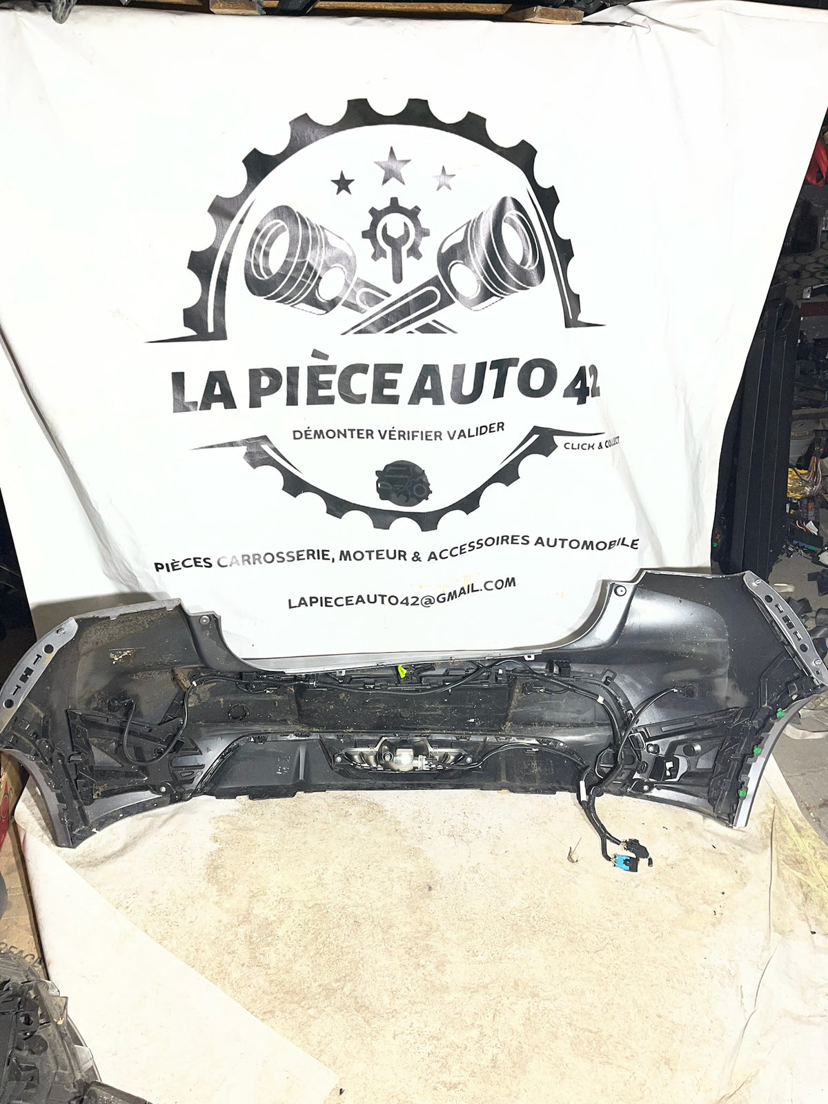 Pare choc arrière Peugeot 208 2 + Radar et Caméra gris