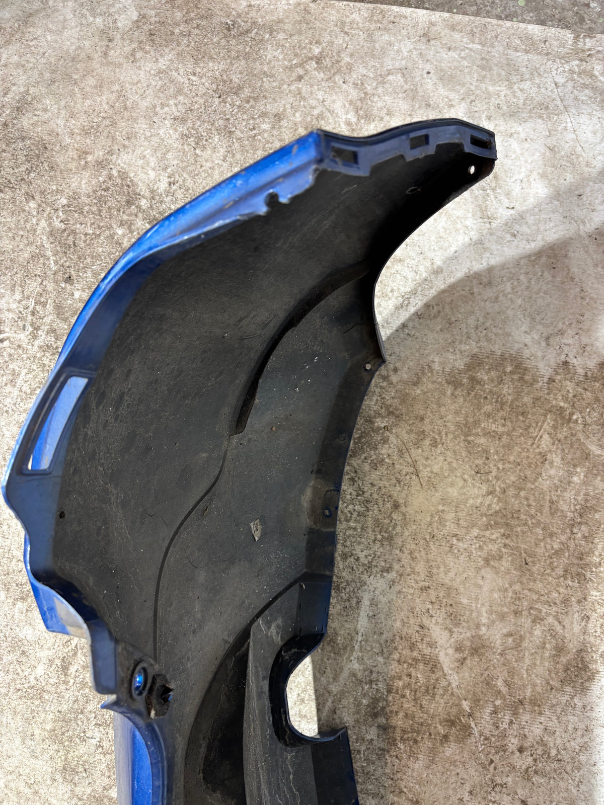 Pare choc arrière Dacia Sandero 1 Bleu 8200735456