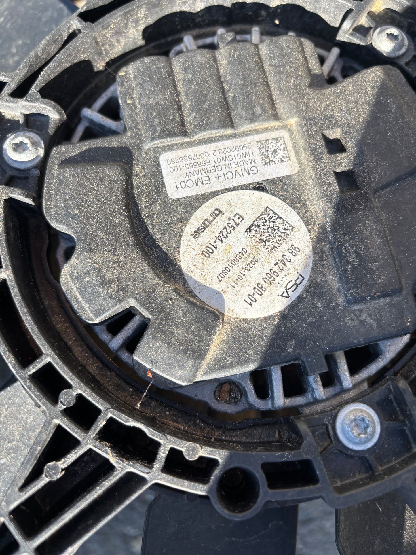 Ventilateur de refroidissement Peugeot Expert