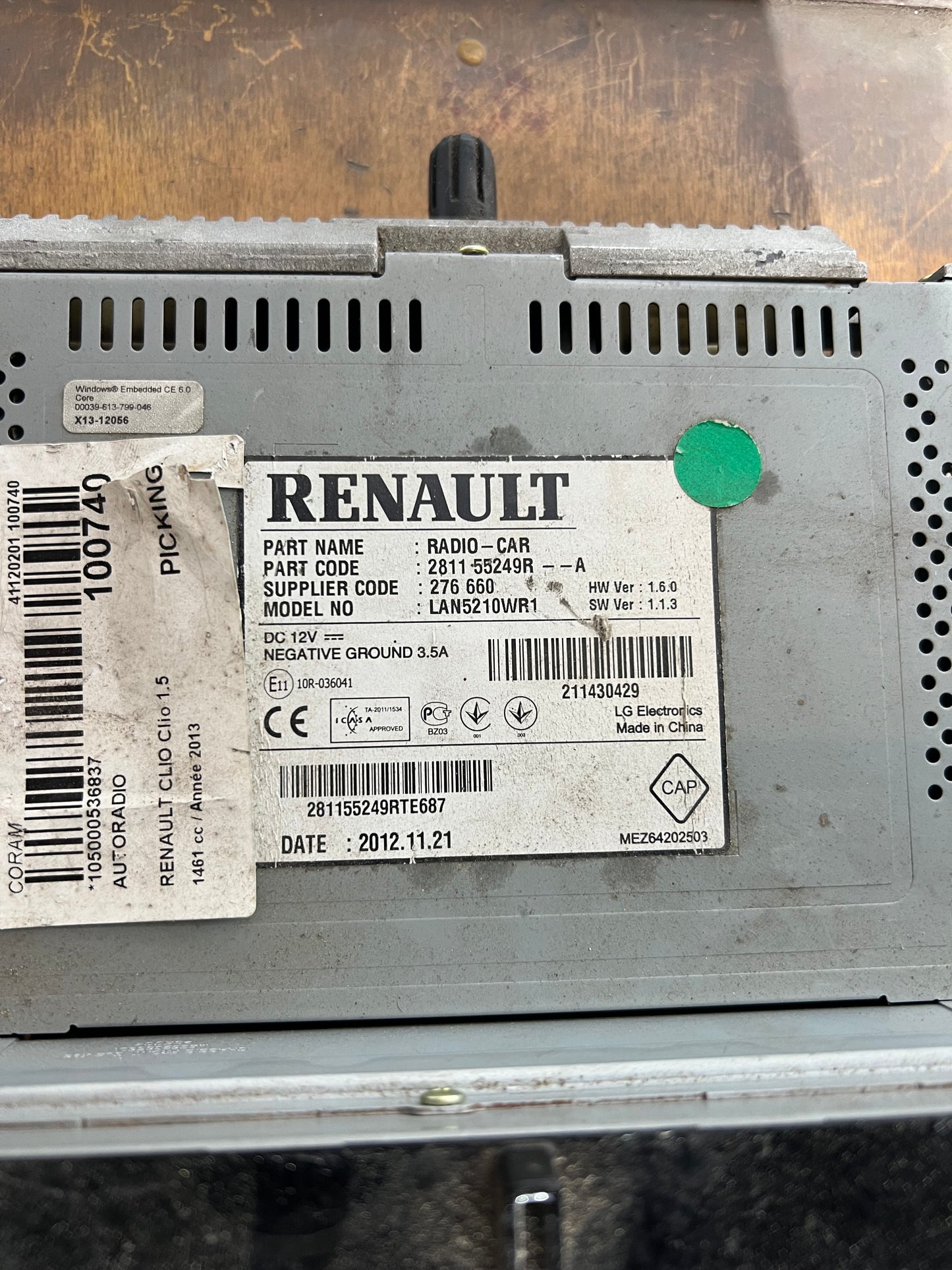 Autoradio Renault Dacia