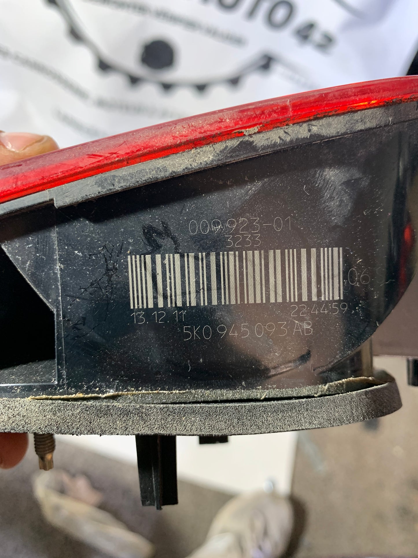 Feu arrière gauche intérieur Volkswagen golf 6