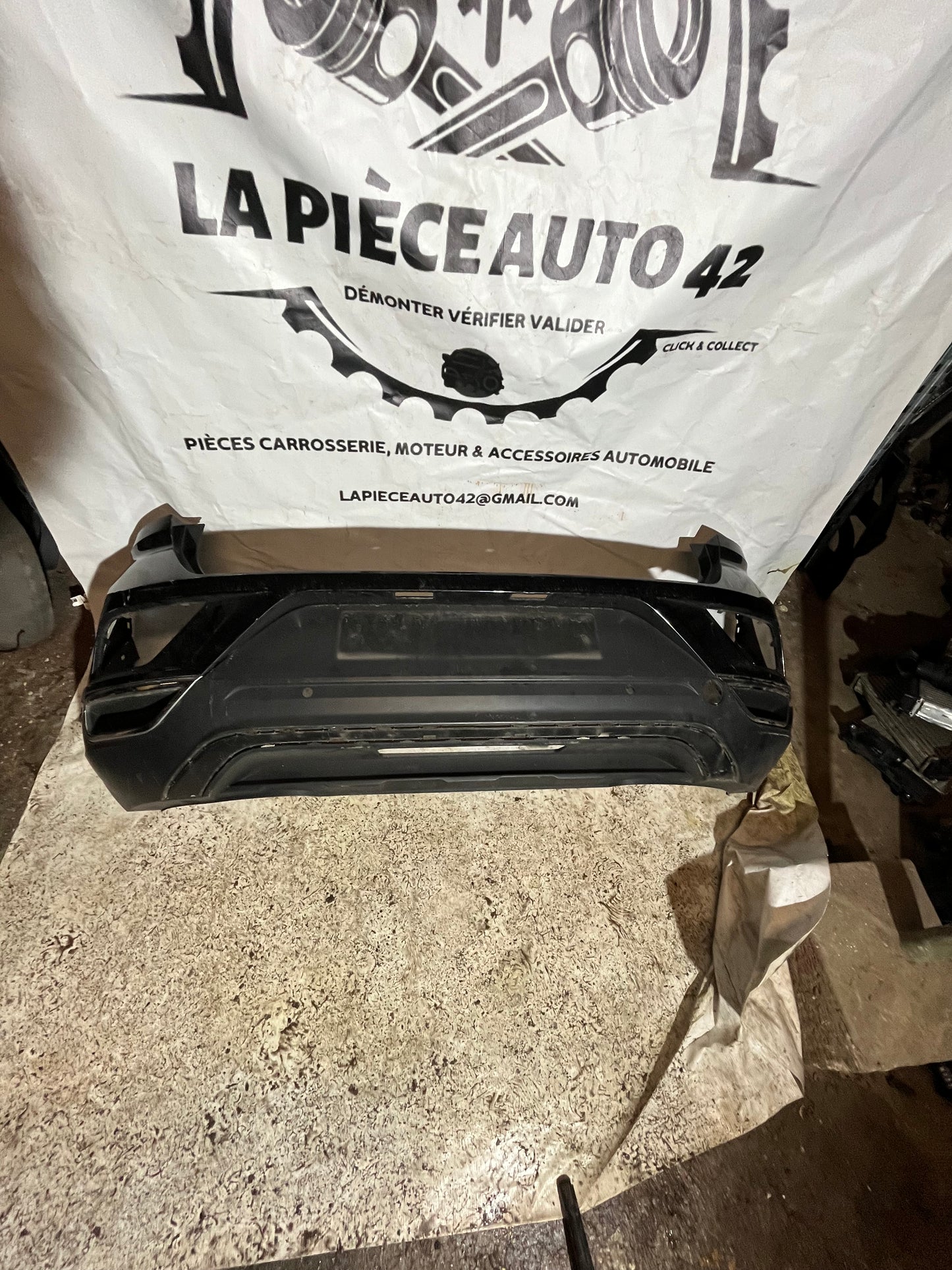 Pare choc arrière Volkswagen T-Roc 1 phase 1 noir