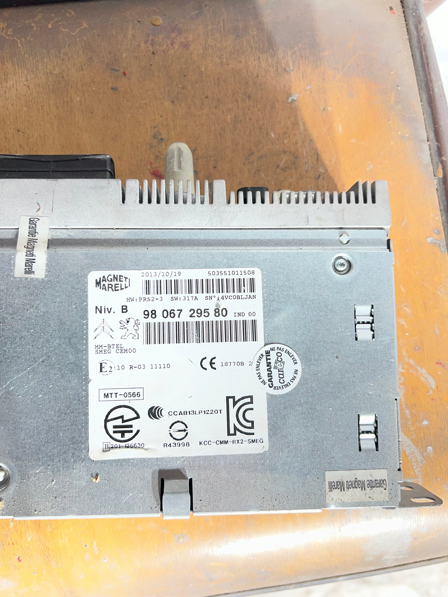 Auto-radio Peugeot Citroën Smeg