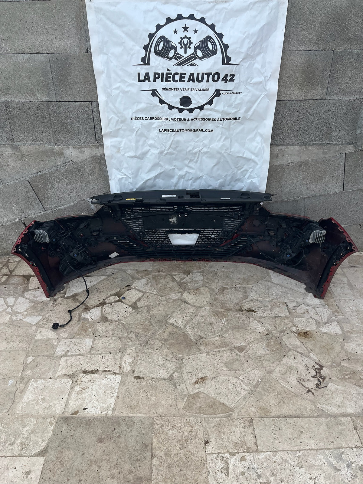 Pare choc avant Peugeot 208 2 Rouge