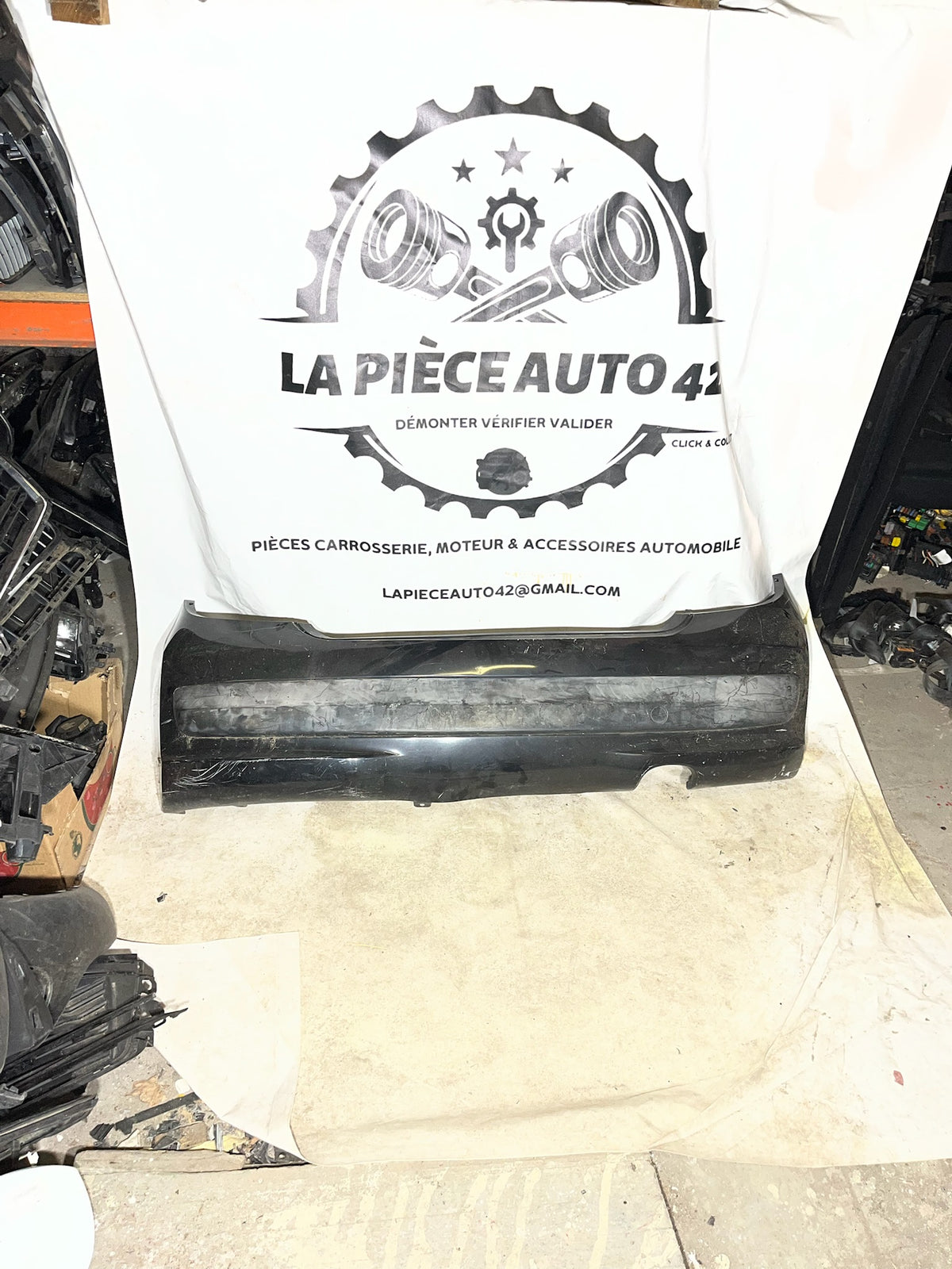 Pare choc arrière Peugeot 207 noir