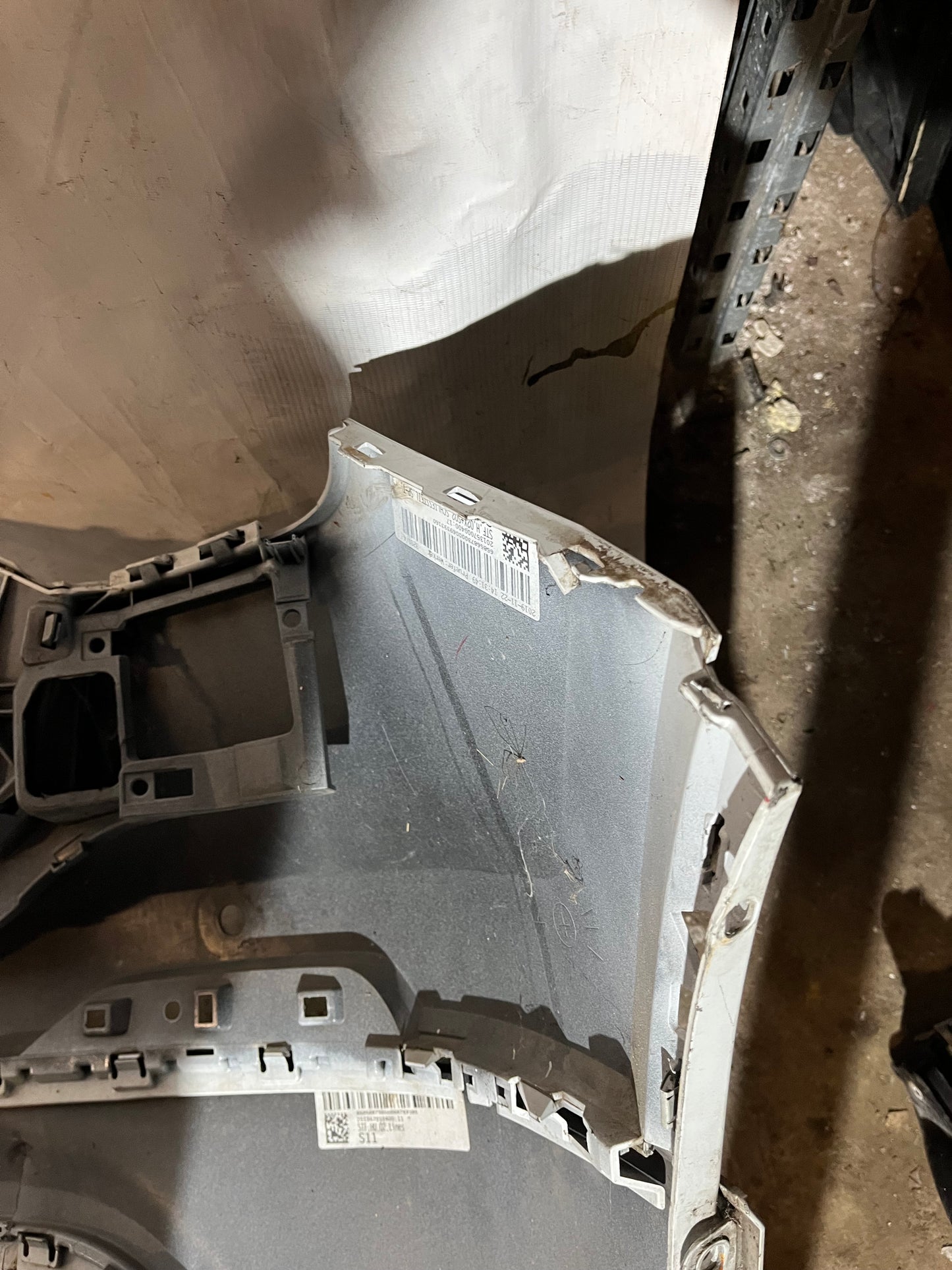 Pare choc arrière Audi Q2 blanc