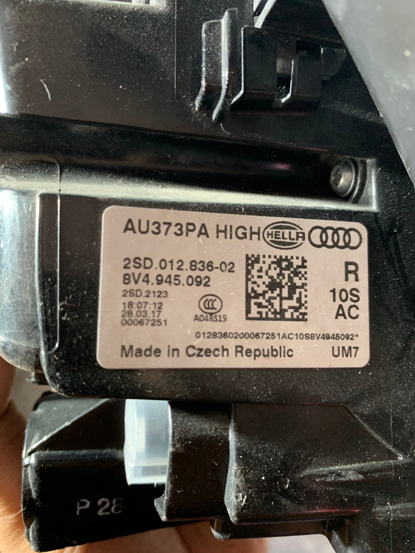 Feu arrière droit extérieur Audi A3 8V4