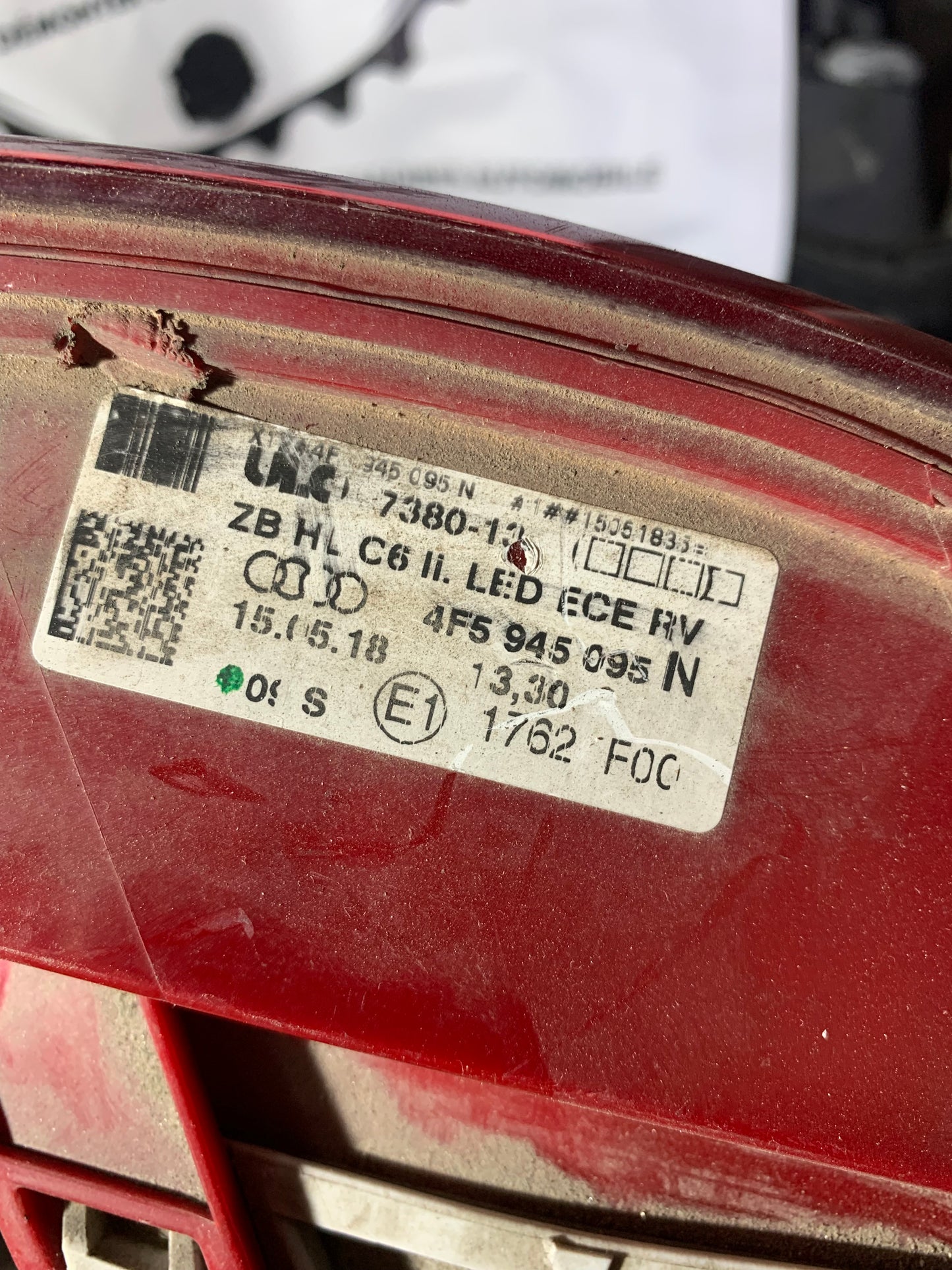 Feu arrière gauche Audi A6 C6 led