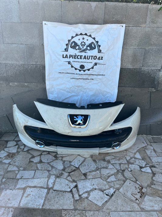 Pare choc AV blanc Peugeot 206+