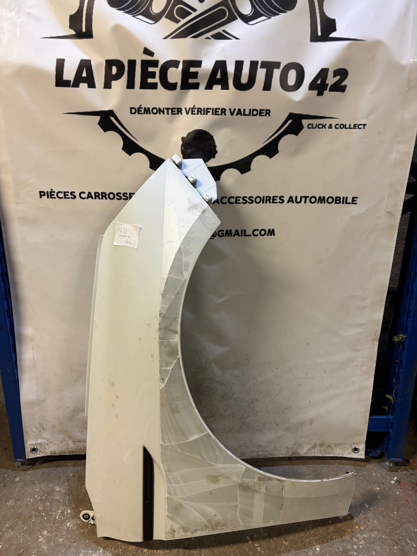 Aile droite Renault Megane 4 blanche