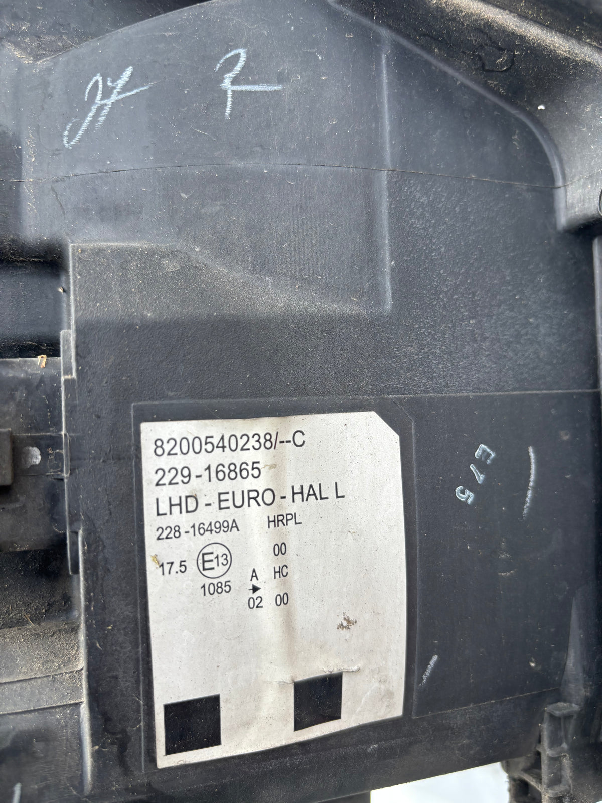 Phare avant gauche Renault Modus