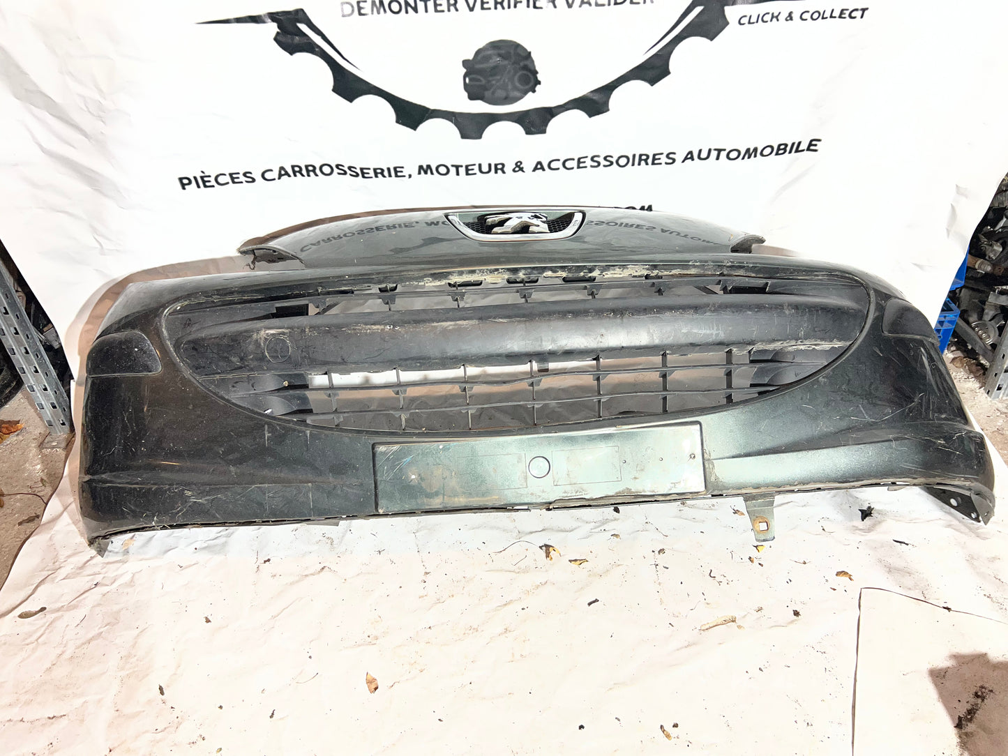 Pare choc avant Peugeot 207 vert