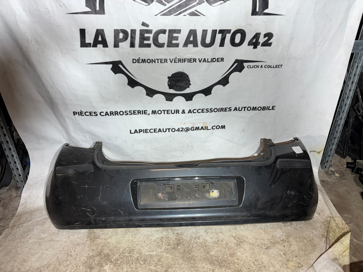 Pare choc arrière Renault Clio 3 phase 1 Noir 1859437016