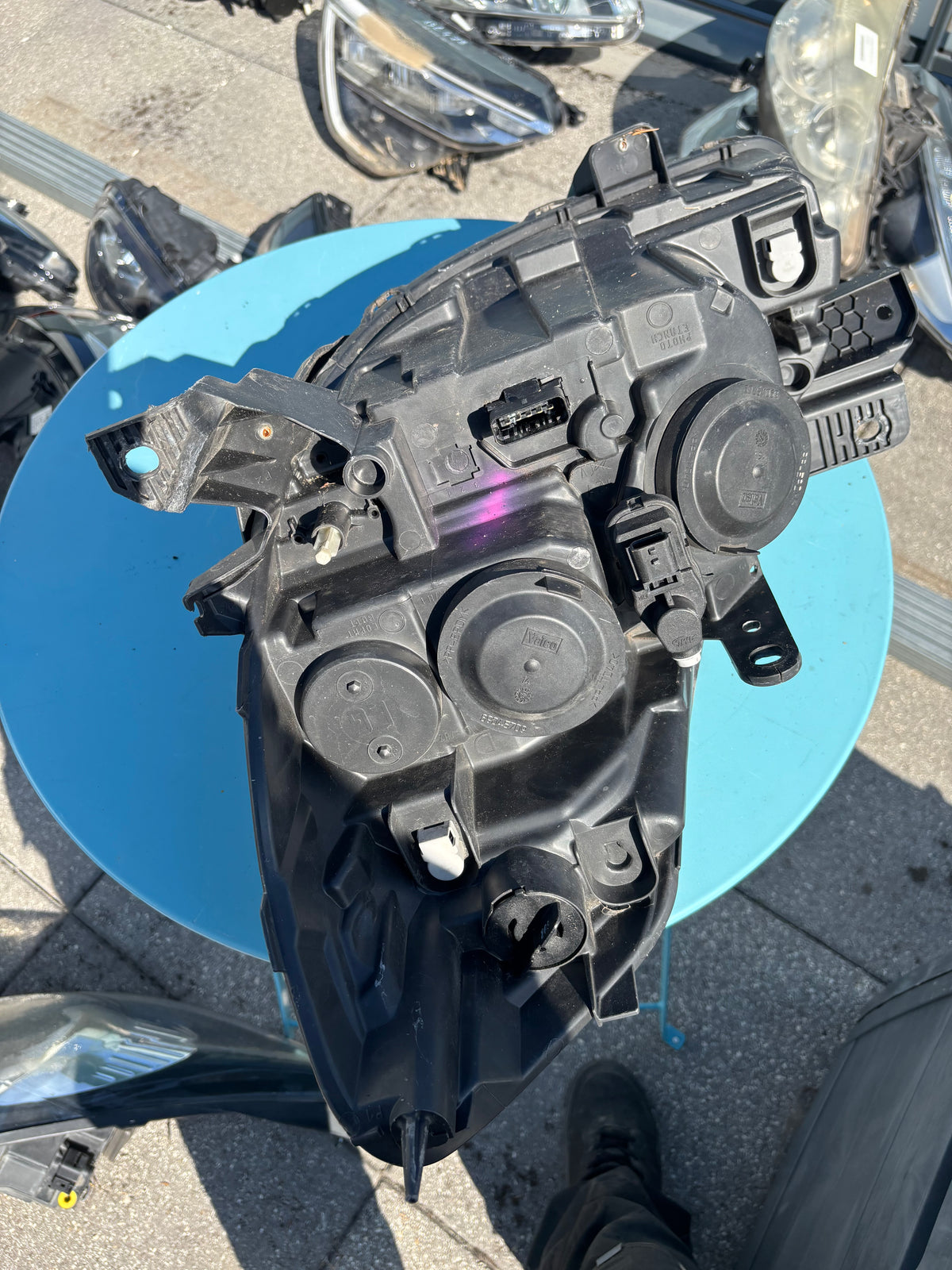 Phare avant droit Renault Clio 3 phase 2 Fond noir