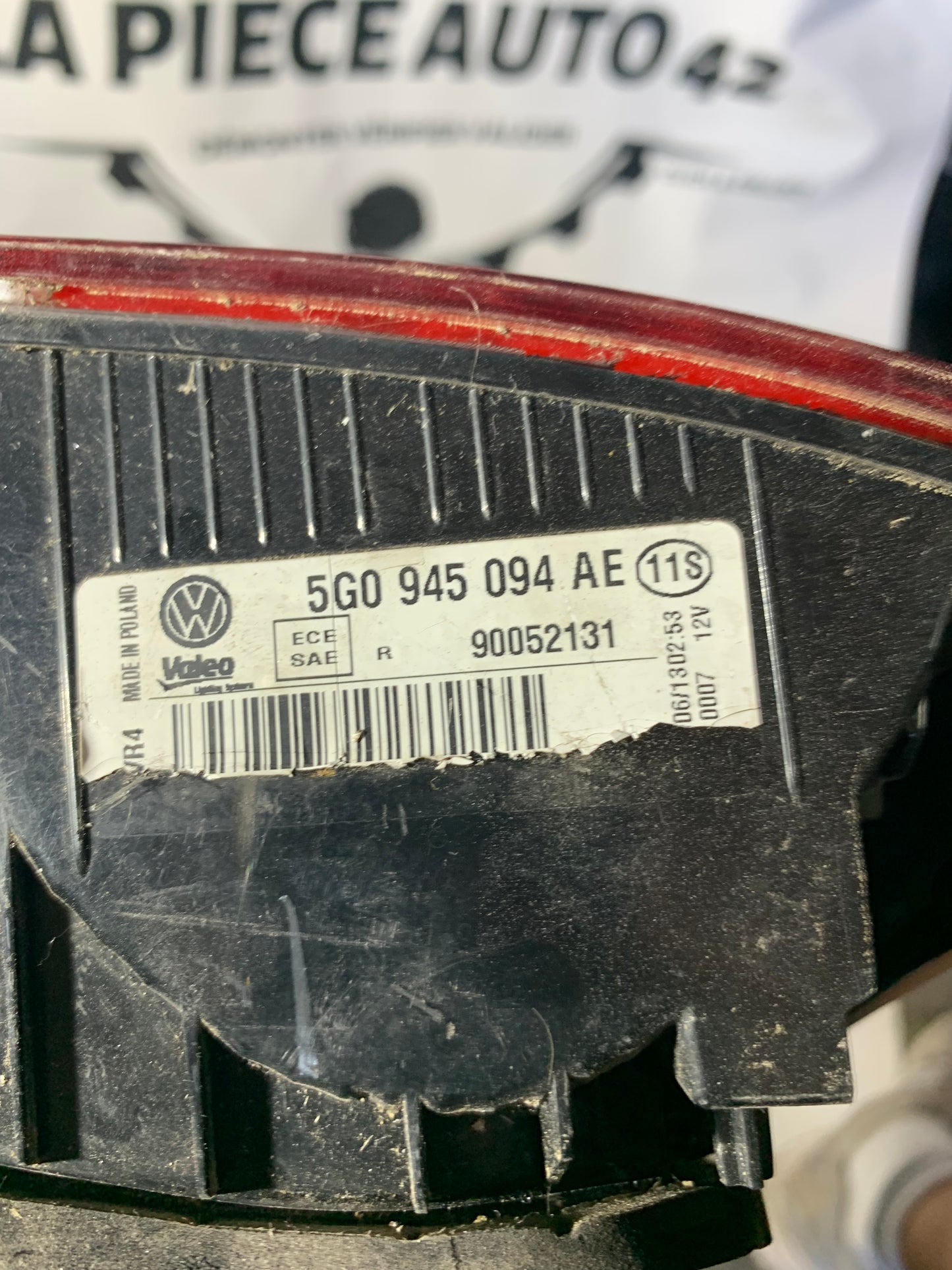 Feu arrière droit intérieur Volkswagen golf 7