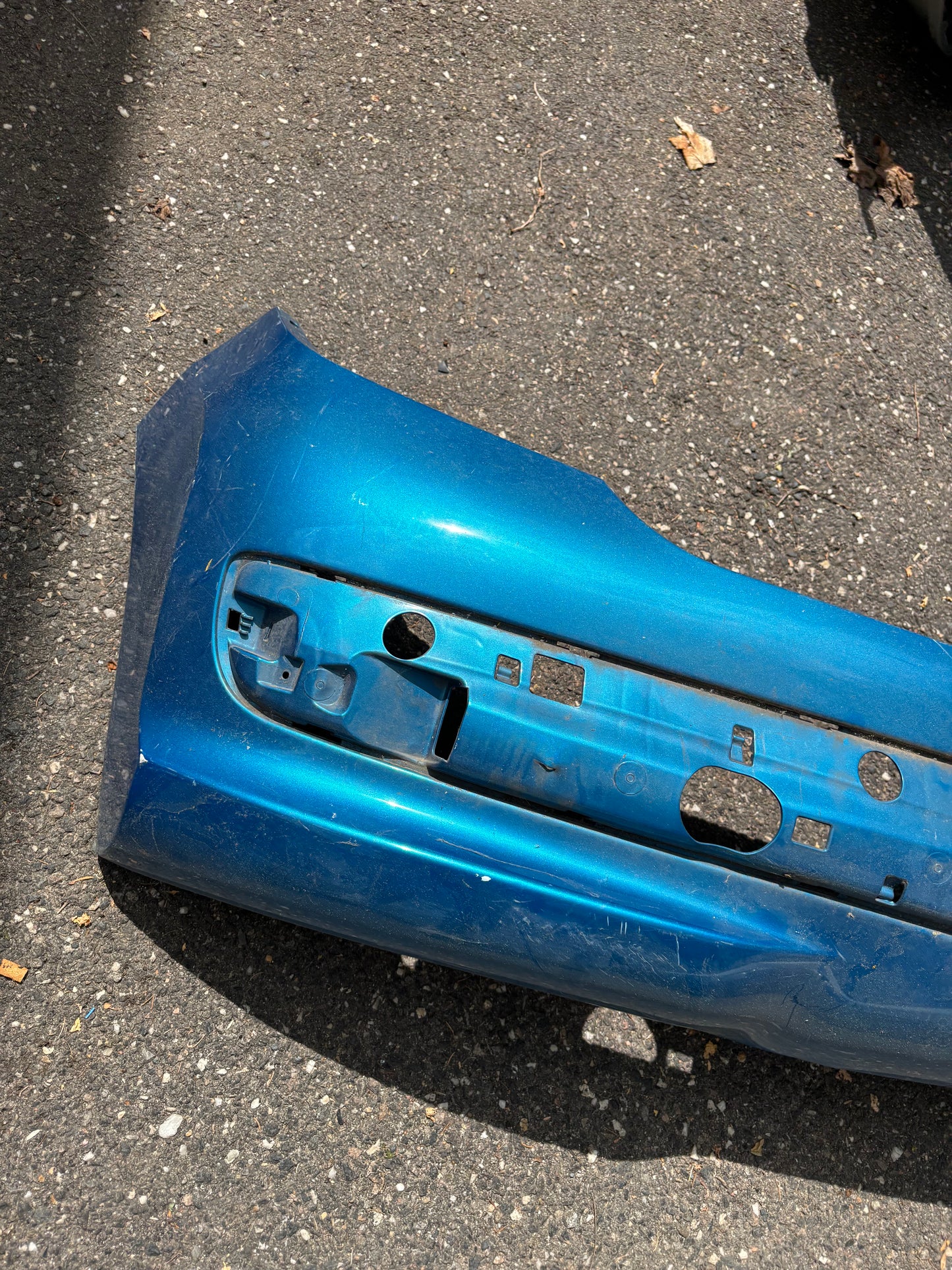 Pare choc arrière Peugeot 207 bleu