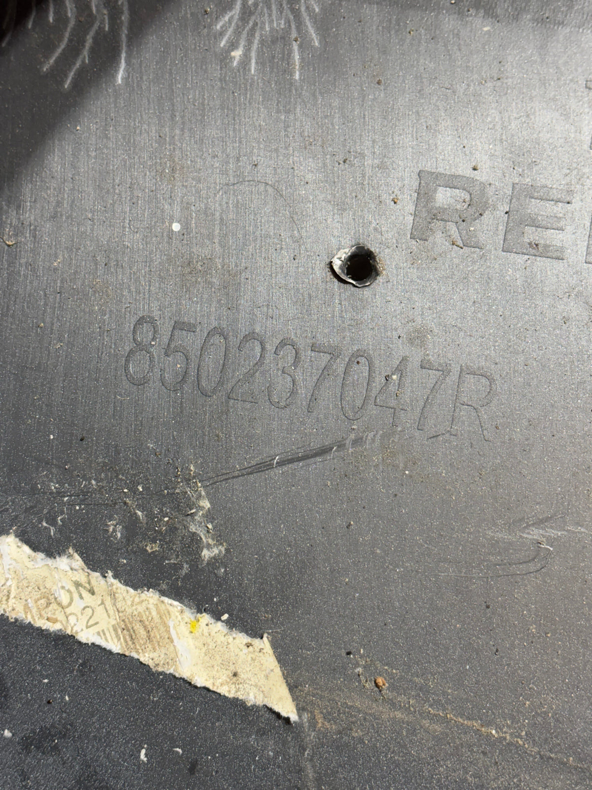 Pare choc arrière Renault Clio 5 blanc 850237047R