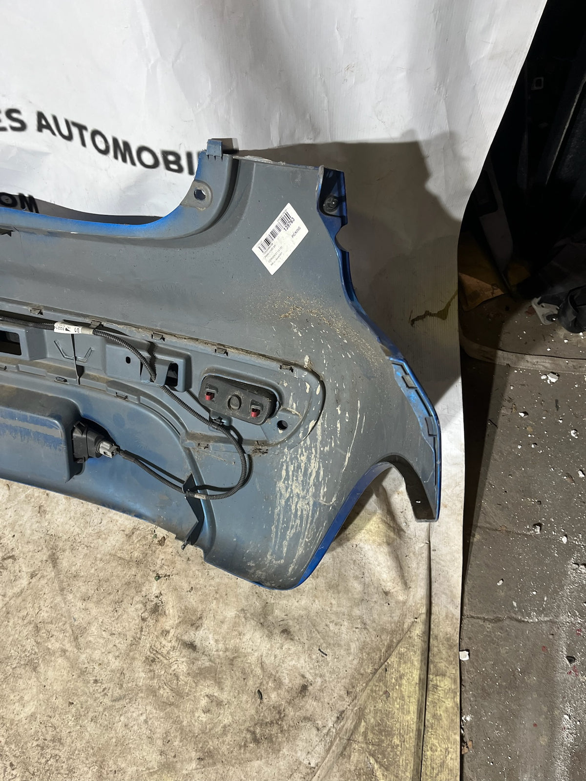 Pare choc arrière Citroën C1 Bleu