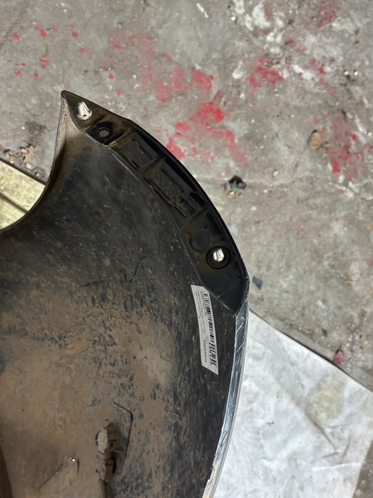 Pare choc arrière Peugeot 208 1 gris anthracite