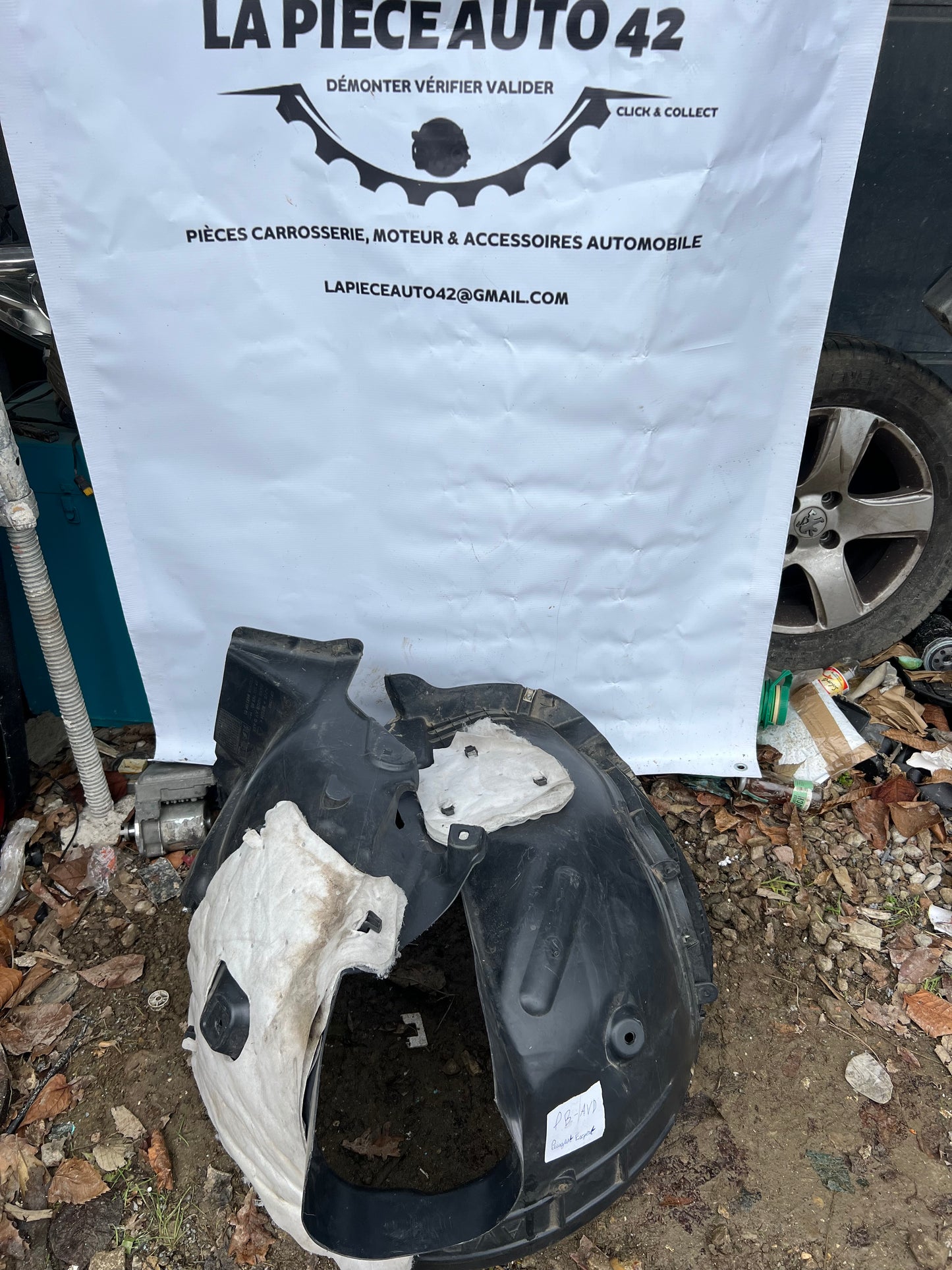 Pare boue avant droit Peugeot expert 3