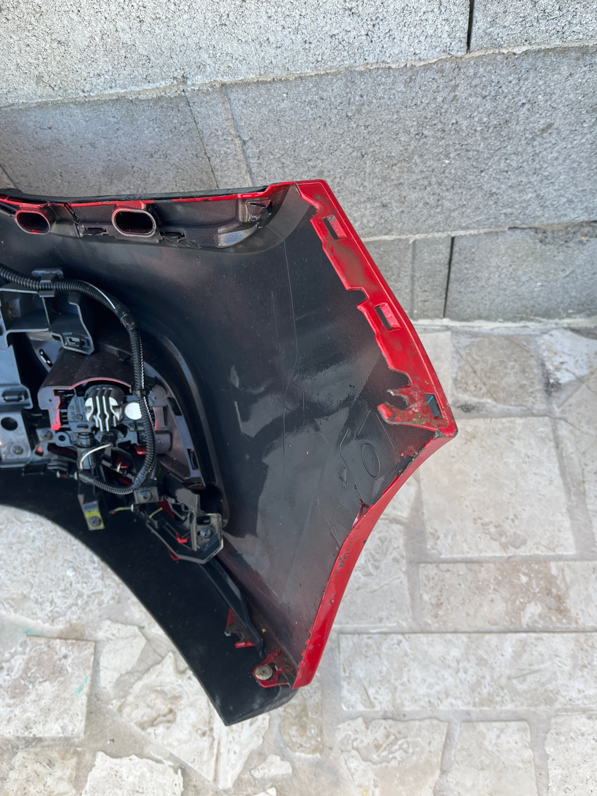 Pare choc AV rouge 620221270R Renault Clio 4 Phase 2