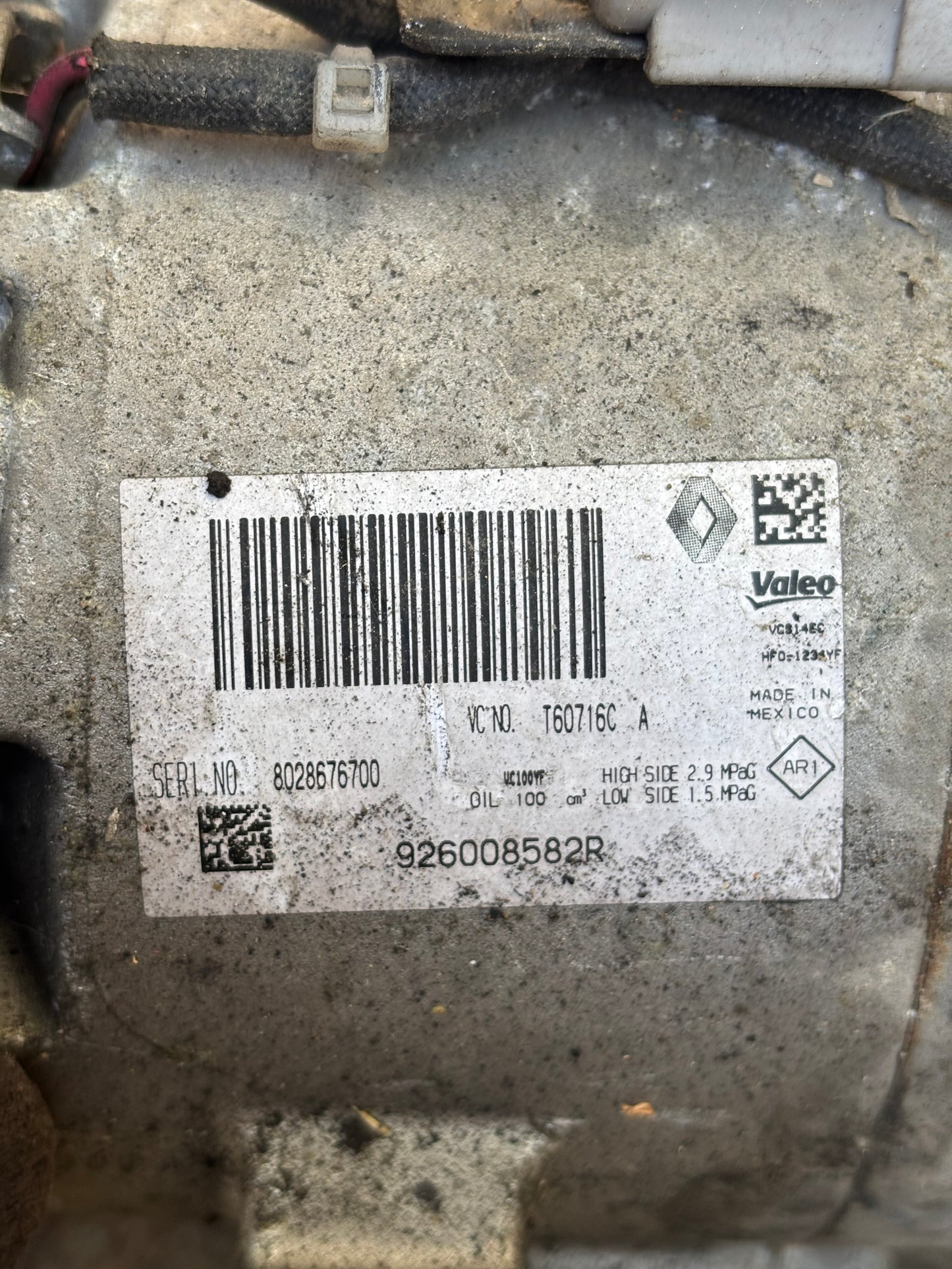Compresseur de climatisation Renault Clio 4