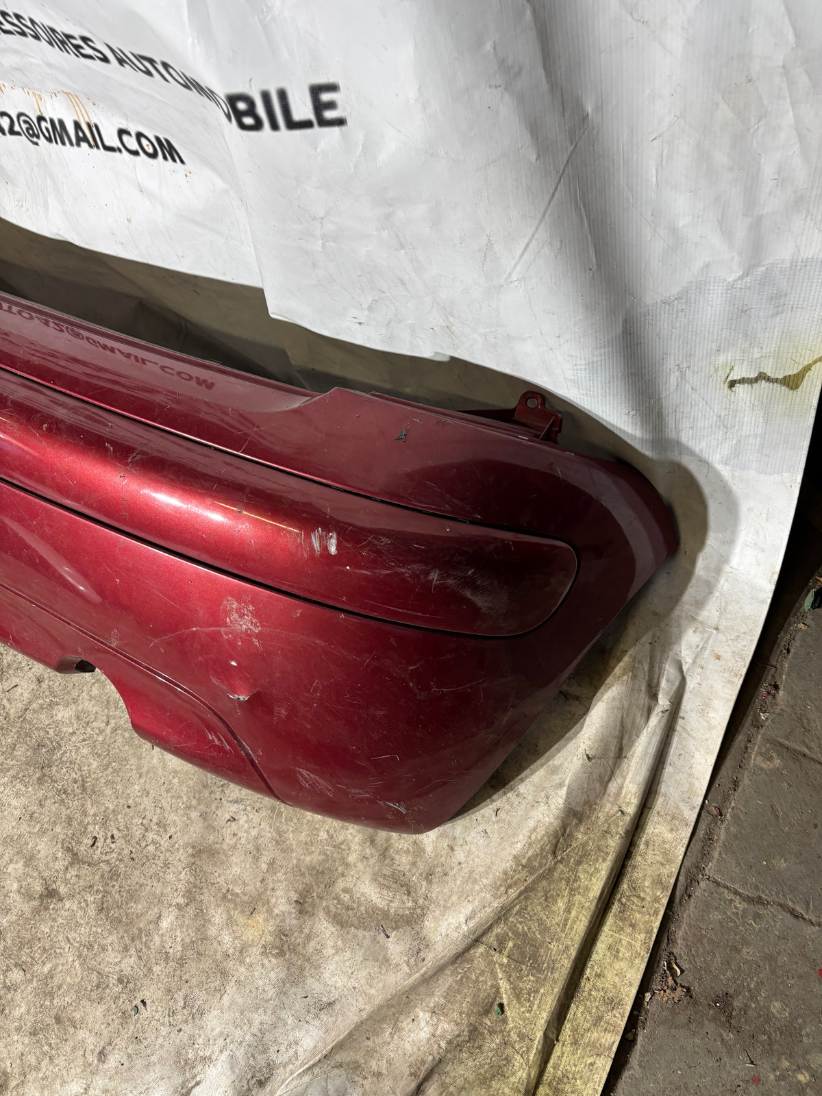 Pare choc arrière Citroën C3 1 rouge
