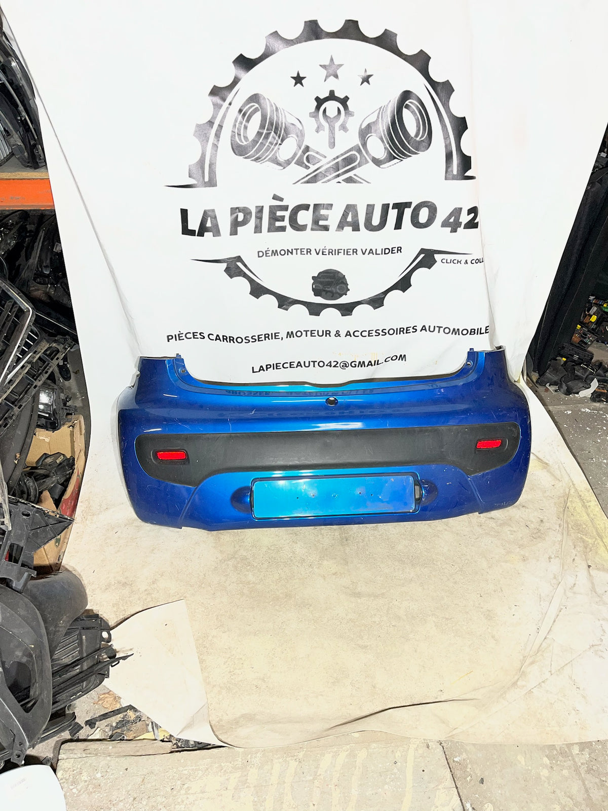 Pare choc arrière Citroën C1 Bleu