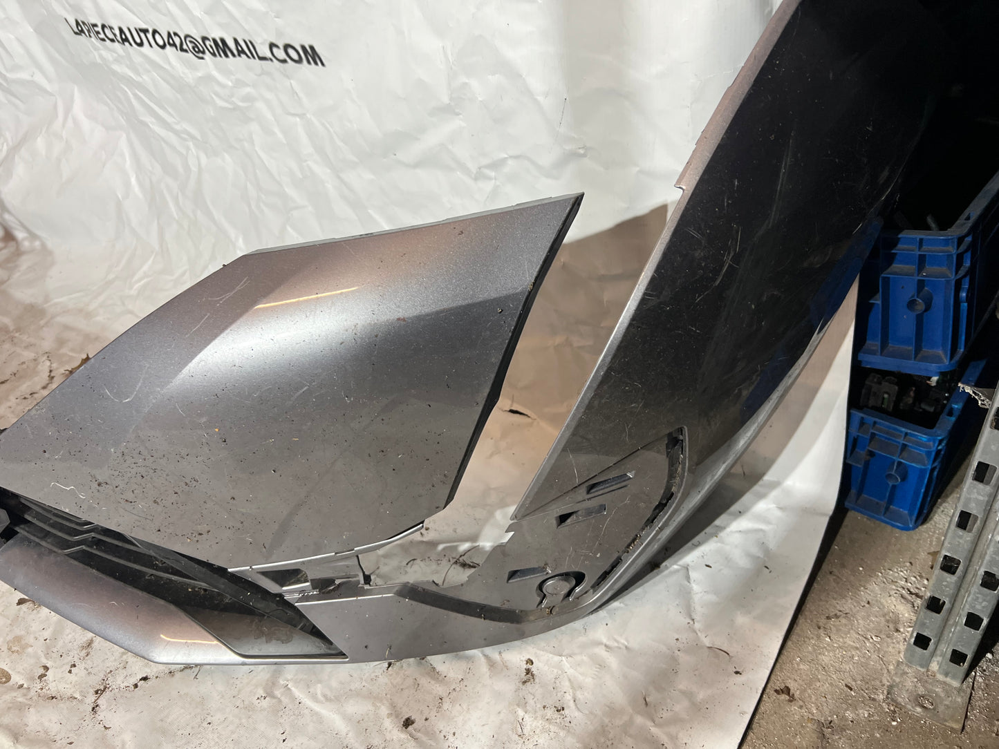 Pare choc avant Peugeot 308 T10 gris