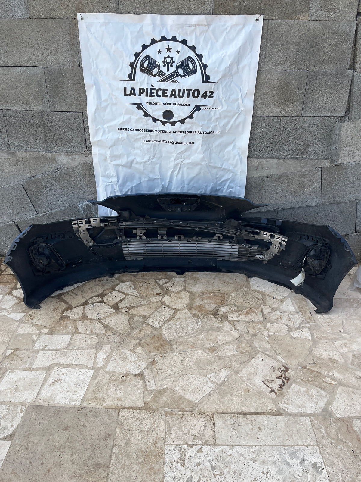 Pare choc AV bleu 9680484677 Peugeot 308 T7 Phase 1
