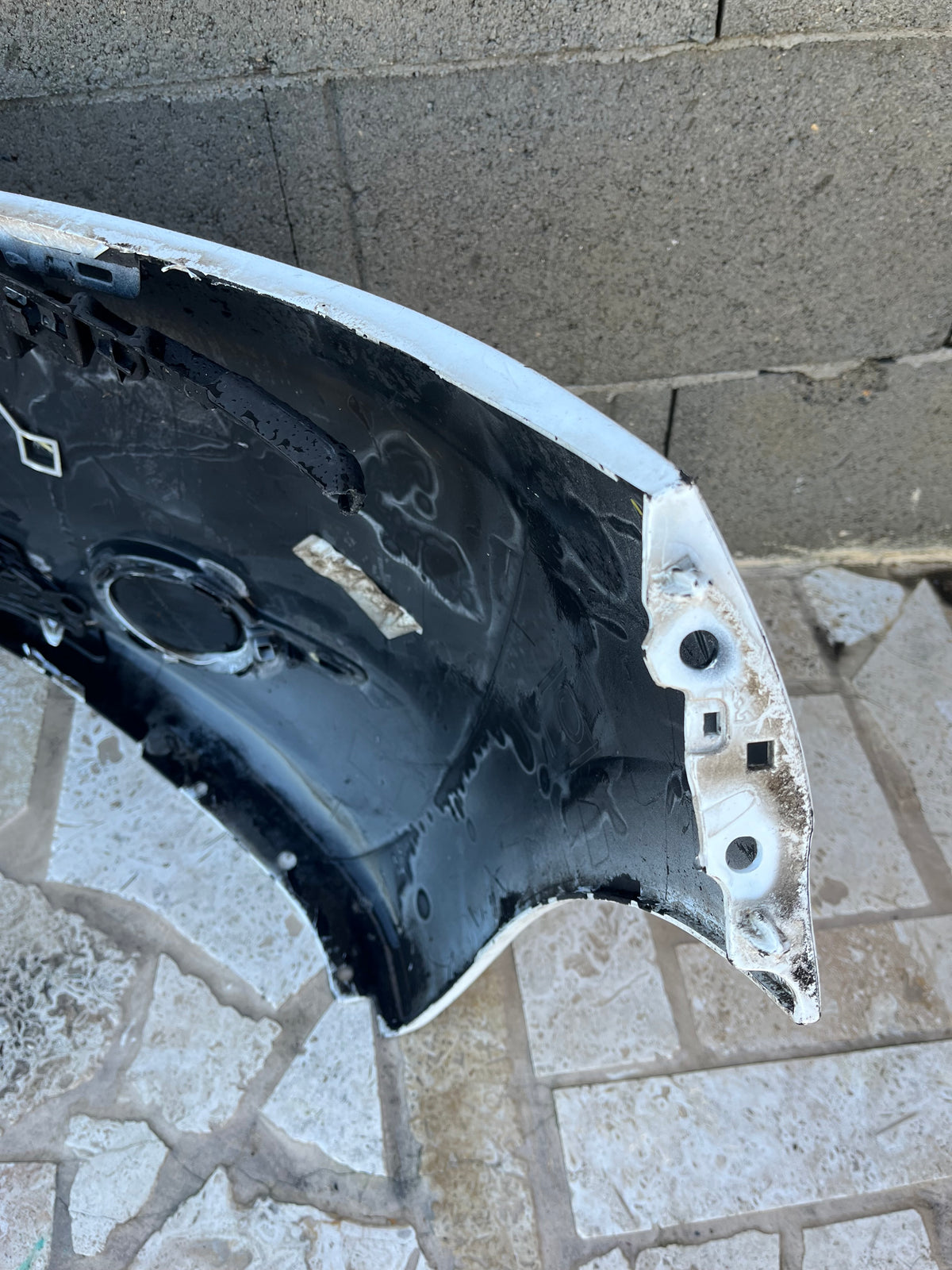 Pare choc AV blanc 9672794477 Peugeot 208 1