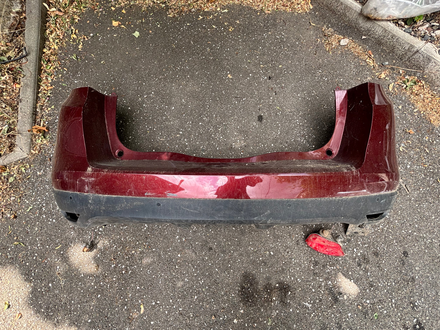 Pare choc arrière Renault Scenic 4 rouge