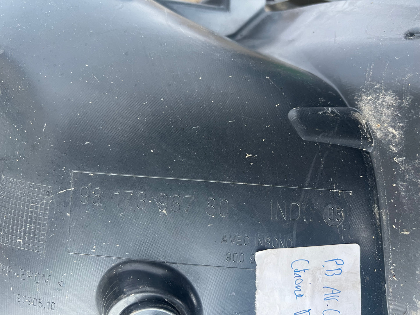 Pare boue avant gauche Citroën Berlingo 3 k9