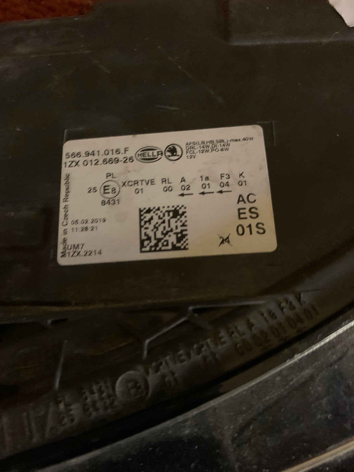 Phare avant droit Skoda Kodiaq LED