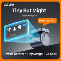 Dashcam KAWA MINI 3 Pro 2K — WiFi, commande vocale, surveillance parking 24h/24