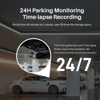 Dashcam KAWA MINI 3 Pro 2K — WiFi, commande vocale, surveillance parking 24h/24
