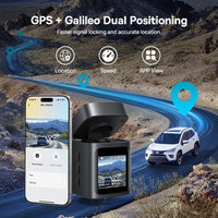 Dashcam Baseus VD1 3K avant + 1080P arrière — GPS intégré, supercondensateur, surveillance parking 24h/24