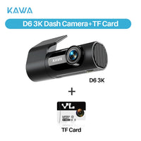 KAWA D6 Dash Cam 2K 1440P WiFi avec Contrôle Vocal, Vision Nocturne, G-Sensor et Enregistrement