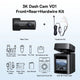 Dashcam Baseus VD1 3K avant + 1080P arrière — GPS intégré, supercondensateur, surveillance parking 24h/24