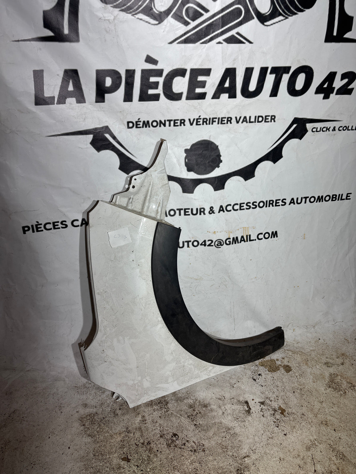 Aile avant droite citroën C3 3 blanche — photo 1