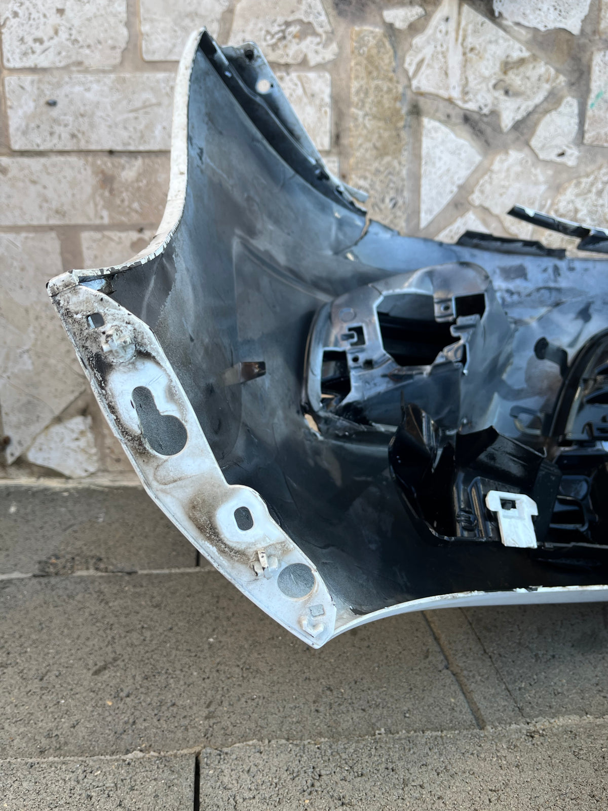 Pare-chocs AV blanc 9688071577 Peugeot 207 — photo 4