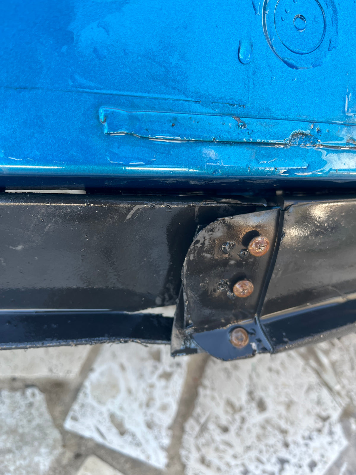Pare-chocs AV bleu 9654356880 Peugeot 207 — photo 3