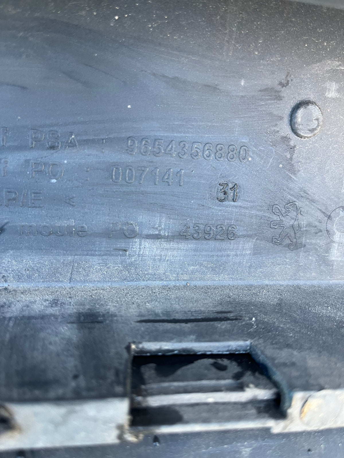 Pare-chocs AV bleu 9654356880 Peugeot 207 — photo 8