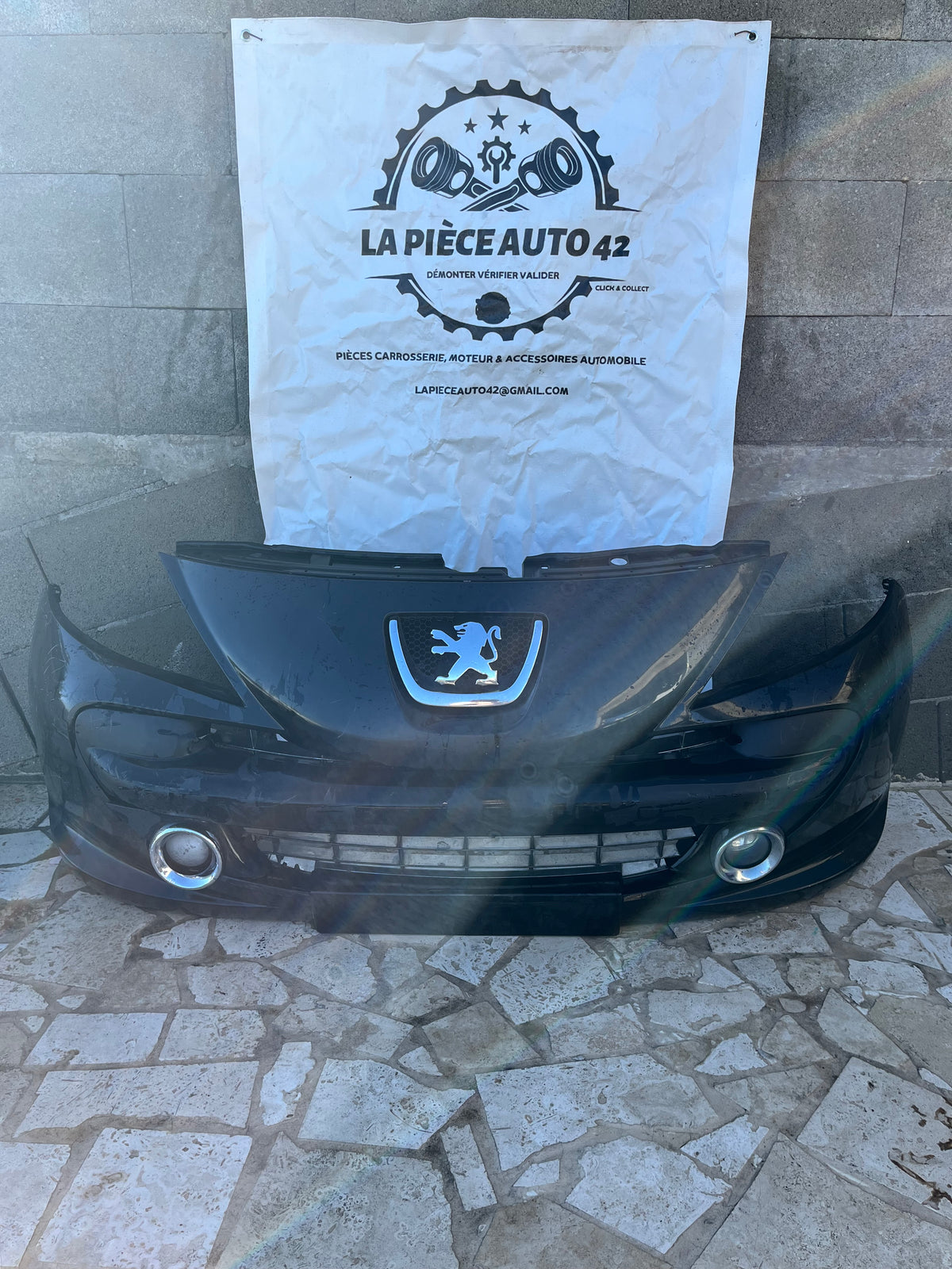 Pare-chocs AV noir 9654356880 Peugeot 207 — photo 1