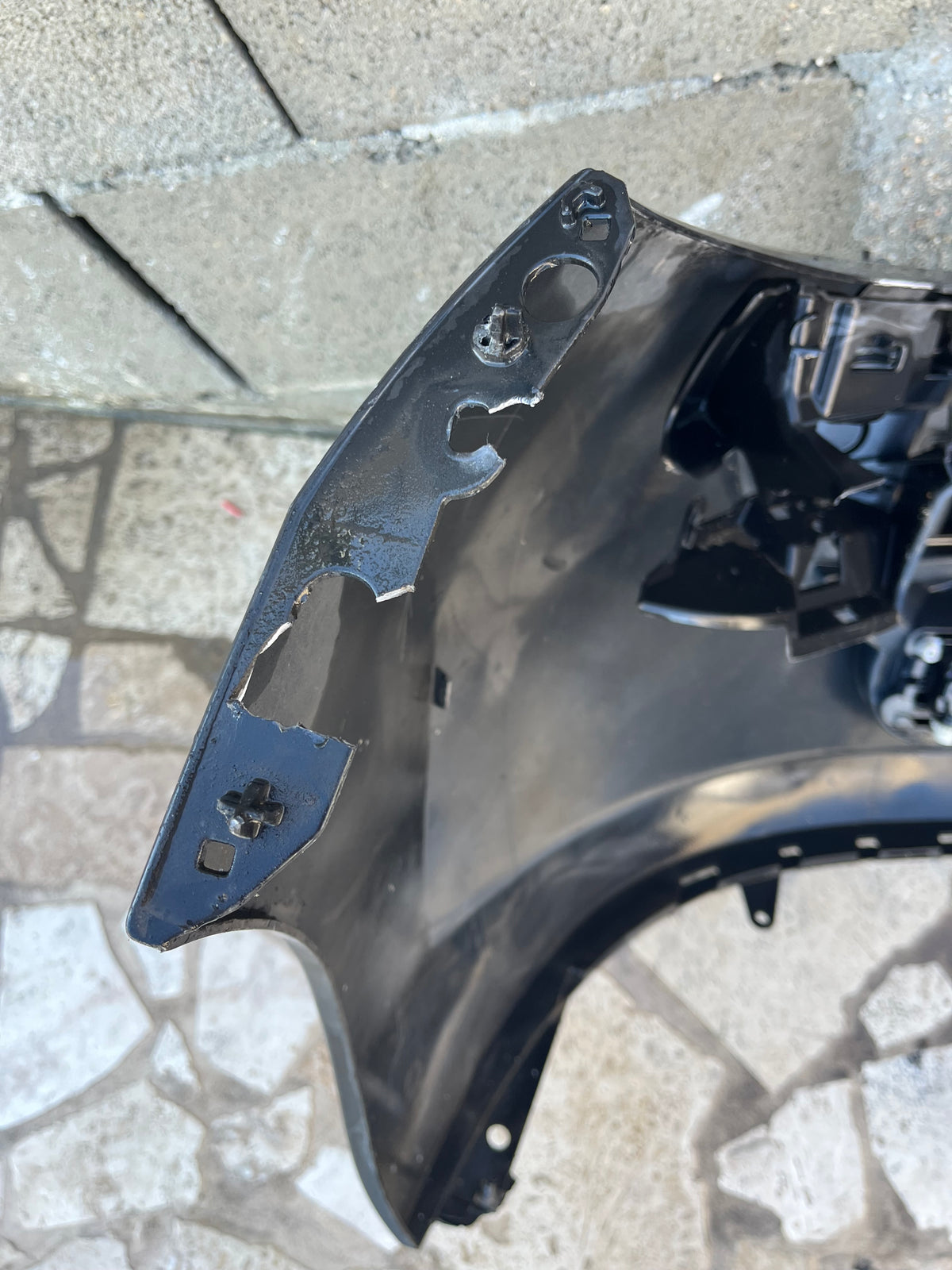 Pare-chocs AV noir 9654356880 Peugeot 207 — photo 4