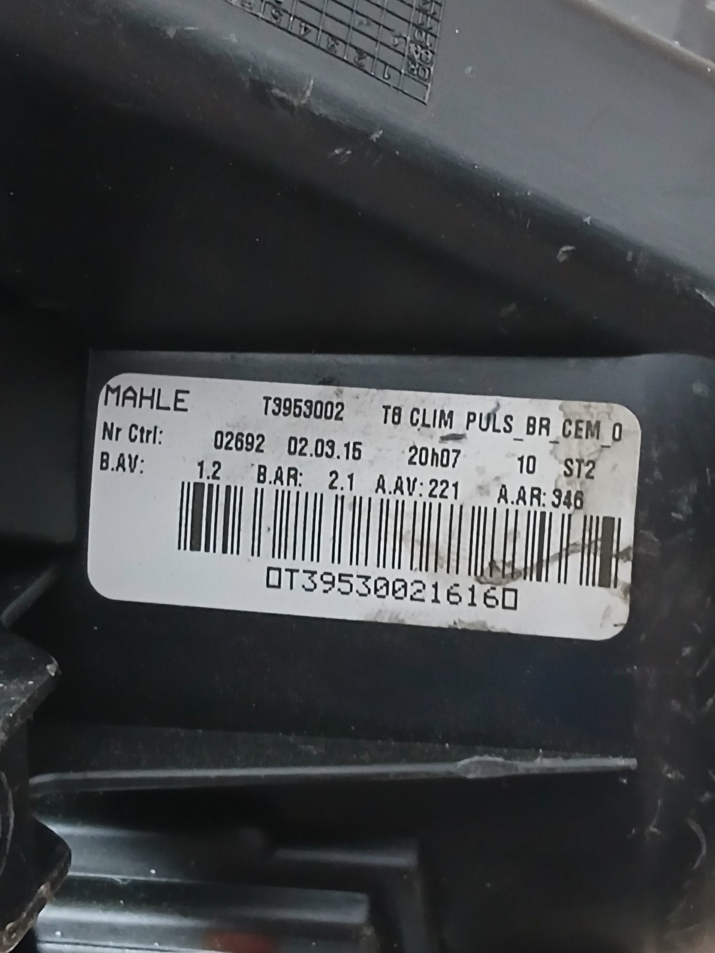 Ventilateur chauffage Peugeot 3008