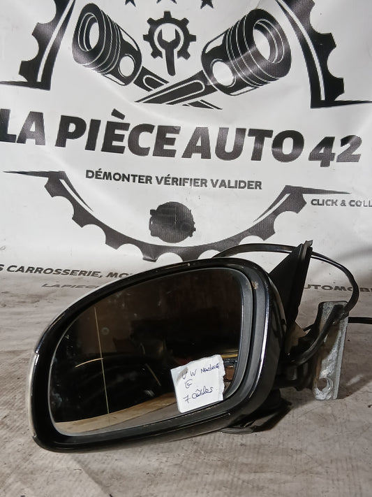 Rétroviseur gauche Volkswagen New Beetle noir 7 câbles