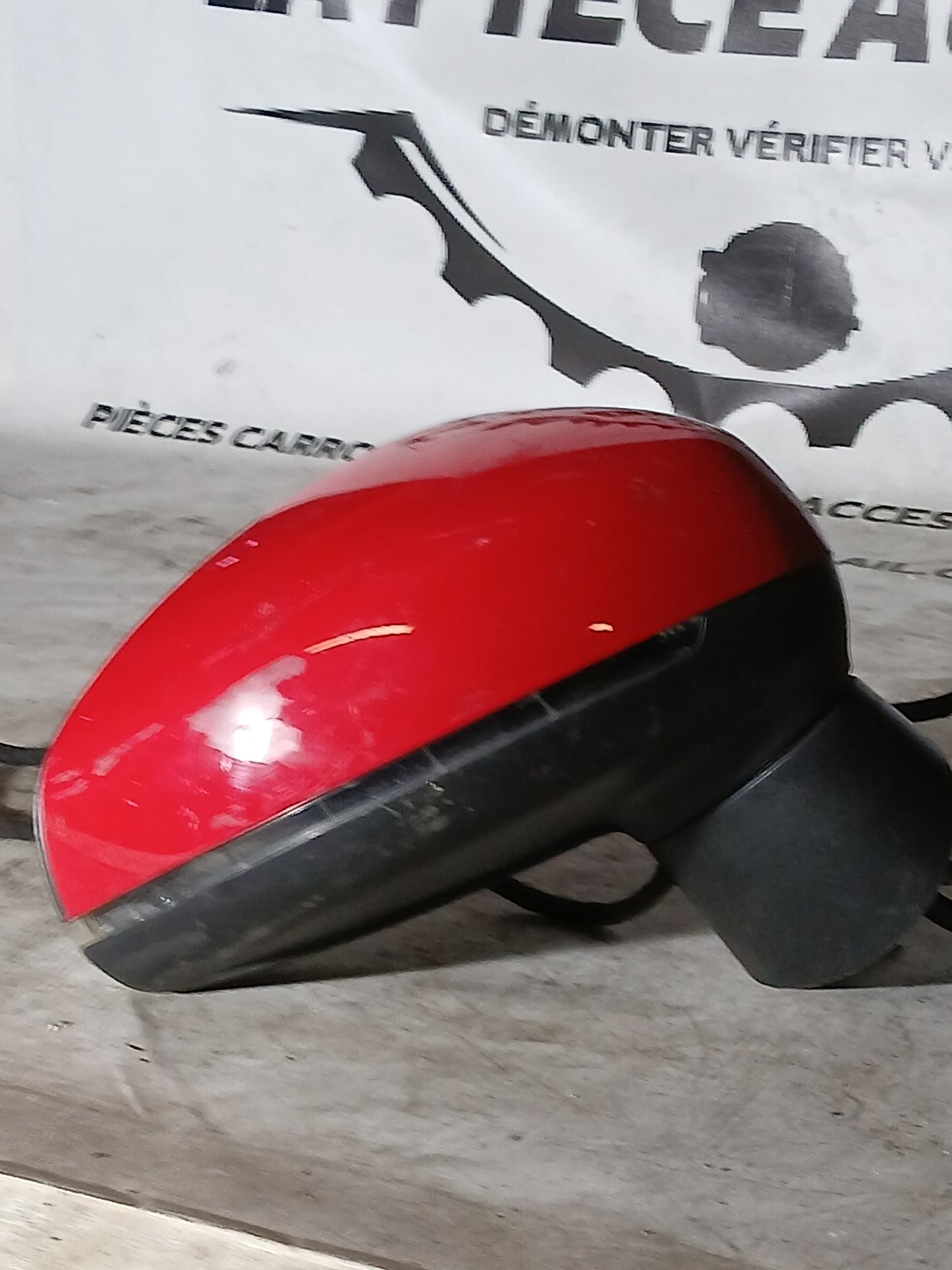 Rétroviseur droit Audi A1 rouge phase 2
