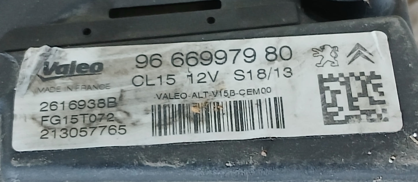 Alternateur Citroën C4 2 et Peugeot 308