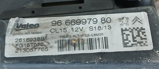 Alternateur Citroën C4 2 et Peugeot 308